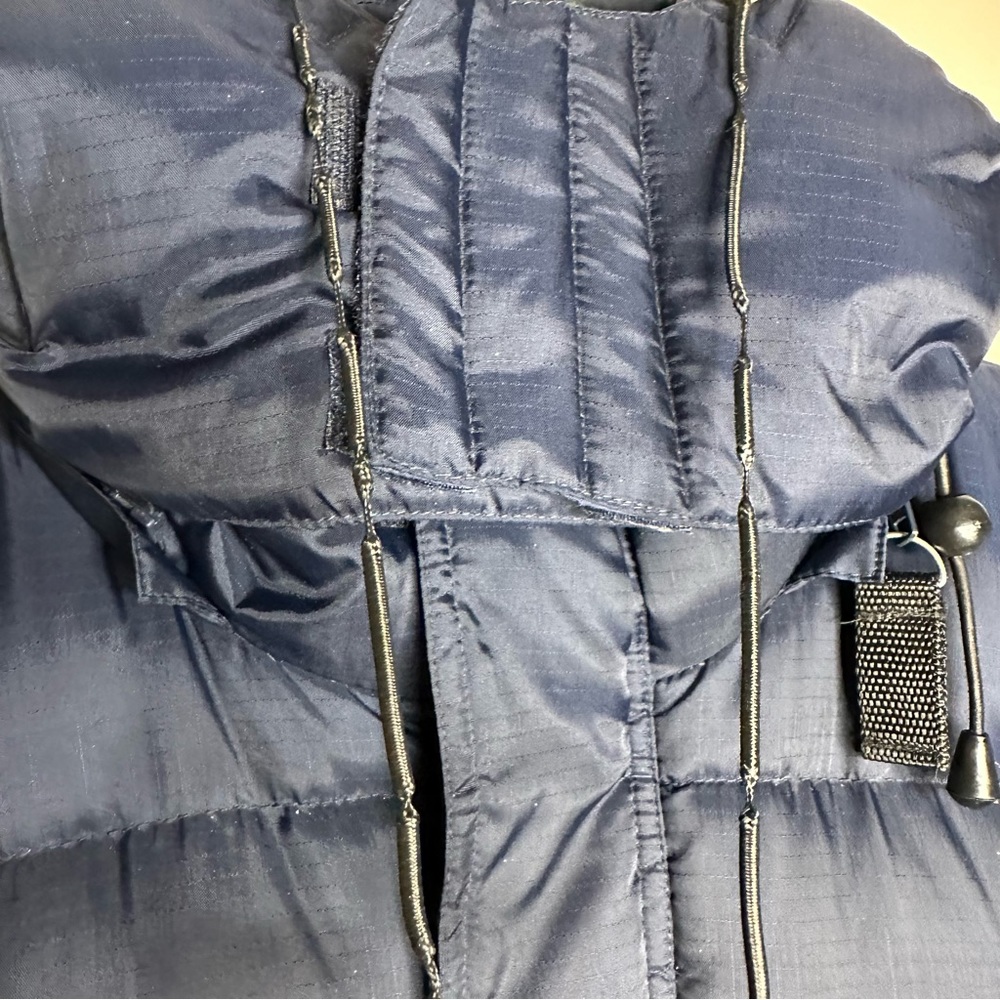Men’s Vintage Down-Filled Puffy Blue Jacket Medium - Picture 9 of 13